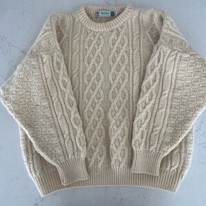Cable Knit Cream Sweater
